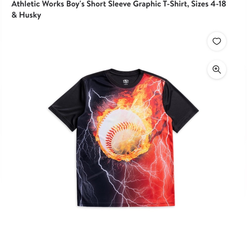 NWT Boys Baseball X-Small Top
